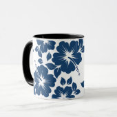 Hawaiian Blue Hibiscus Flowers Mok (Voorkant links)