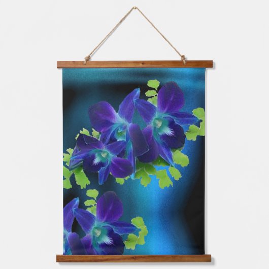 Hawaiian Blue Orchid Hangend Wandkleed (Voorkant)
