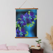 Hawaiian Blue Orchid Hangend Wandkleed (Slaapkamer)