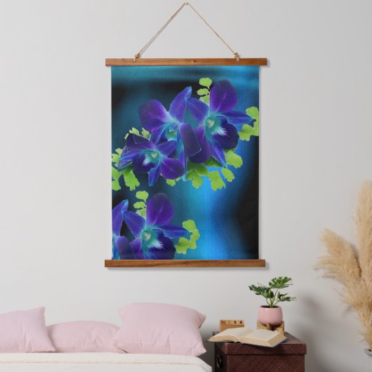 Hawaiian Blue Orchid Hangend Wandkleed (Slaapkamer)