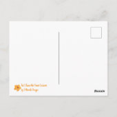 Hawaiian Blue Plumeria Briefkaart (Achterkant)