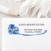 Hawaiian Blue - Reply Address Etiket (Insitu)
