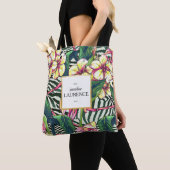 Hawaiian Bold Plumeria Floral gepersonaliseerd Tote Bag (Dichtbij)