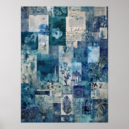 Hawaiian  Botanical Scrapbook Poster (Voorkant)