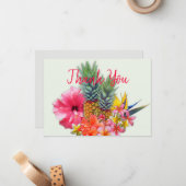 Hawaiian Bouquet Dank u voor de blanco kaarten Notitiekaartje (Voorkant / Achterkant in situ)