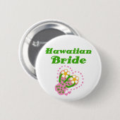 Hawaiian Bride Ronde Button 5,7 Cm (Voorkant /achterkant)