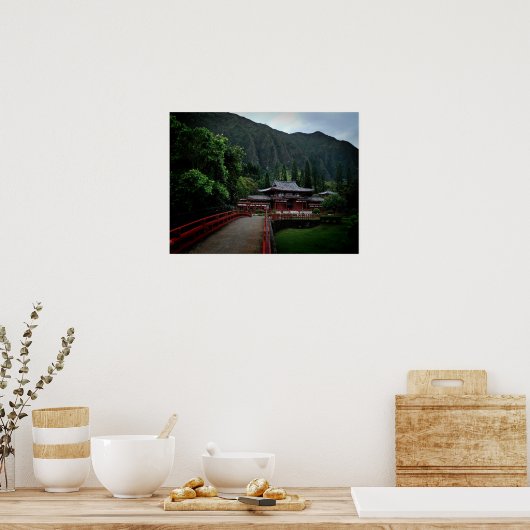 Hawaiian Buddhist Temple Poster (Keuken)