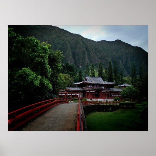 Hawaiian Buddhist Temple Poster (Voorkant)