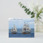 Hawaiian Chieftain & Lady Washington Briefkaart (Staand voorkant)