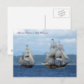 Hawaiian Chieftain & Lady Washington Briefkaart (Voorkant / Achterkant)
