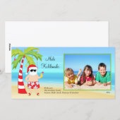 Hawaiian Christmas Kerstkaart. Feestdagenkaart (Voorkant / Achterkant)