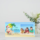 Hawaiian Christmas Kerstkaart. Feestdagenkaart (Staand voorkant)