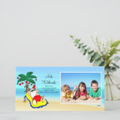 Hawaiian Christmas Kerstkaart. Feestdagenkaart (Staand voorkant)