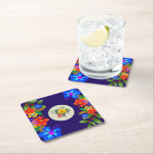 Hawaiian Christmas Logo Template Party Coaster Kartonnen Onderzetters (Insitu)