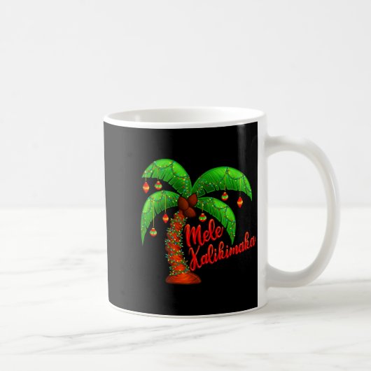 Hawaiian Christmas Mele Kalikimaka Coconut Tree  Koffiemok (Rechts)