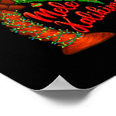 Hawaiian Christmas Mele Kalikimaka Coconut Tree  Poster (Hoek)