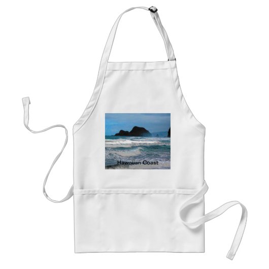 Hawaiian Coast Blue Sky Standaard Schort (Voorkant)