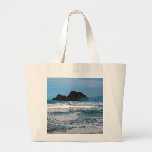 Hawaiian Coast Uitzicht Grote Tote Bag (Voorkant)