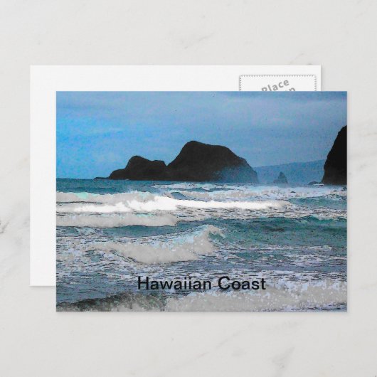 Hawaiian Coastal Island Ocean Tropical Paradise Briefkaart (Voorkant / Achterkant)