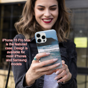 Hawaiian Coastal Island Ocean Tropical Paradise iPhone 15 Pro Max Hoesje