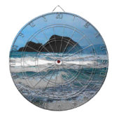 Hawaiian Coastal Island Ocean Tropical Paradise Dartbord (Voorkant)