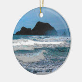 Hawaiian Coastal Island Ocean Tropical Paradise Keramisch Ornament (Links)