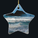 Hawaiian Coastal Island Ocean Tropical Paradise Keramisch Ornament<br><div class="desc">Big Island of Hawaii reisfoto's maken prachtige souvenircadeaus. ⭐PERSONALISEER deze sjabloon met uw kunstwerk. ⭐Bewerk het verder om meer wijzigingen aan te brengen. ⭐BRENG dit ontwerp over op elk product. Bezoek al mijn winkels op bit.ly/SandyspiderStores (knippen en plakken).</div>