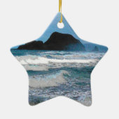 Hawaiian Coastal Island Ocean Tropical Paradise Keramisch Ornament (Achterkant)