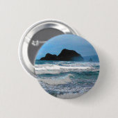 Hawaiian Coastal Island Ocean Tropical Paradise Ronde Button 5,7 Cm (Voorkant /achterkant)