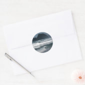 Hawaiian Coastal Island Ocean Tropical Paradise Ronde Sticker (Envelop)