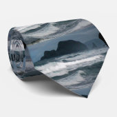 Hawaiian Coastal Island Ocean Tropical Paradise Stropdas (Opgerold)