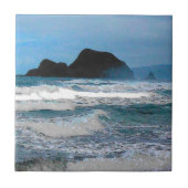 Hawaiian Coastal Island Ocean Tropical Paradise Tegeltje (Voorkant)