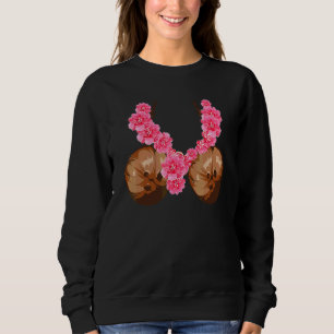 Hawaiian Coconut Bra Cool Halloween Flowery Trui
