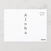 Hawaiian Coconut Monkey Bank Retro Kitsch Briefkaart (Achterkant)