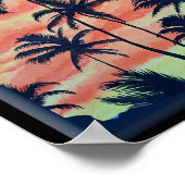 Hawaiian Coconut Palms Poster (Hoek)