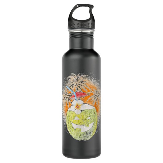 Hawaiian Coconut Shell Bra Funny Halloween Party Waterfles (Voorkant)