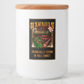Hawaiian Coffee Maui Food Label Voedselcontainer Etiket (Voorkant)