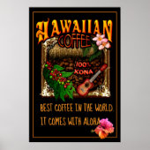 Hawaiian Coffee Poster (Voorkant)