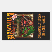 Hawaiian Coffee Rechthoekige Sticker (Voorkant)