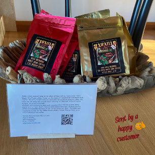 Hawaiian Coffee Voedselcontainer Etiket