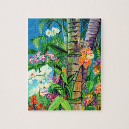 Hawaiian Colorful Orchid Garden Puzzle Legpuzzel