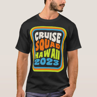 Hawaiian Cruise Vakantie Matching Groep Cruise Squ T-shirt