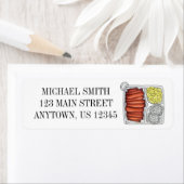 Hawaiian Cuisine Bord Lunch Rice Macaroni Salad Etiket (Insitu)