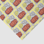 Hawaiian Cuisine Bord Lunch Rice Macaroni Salad Tissuepapier (Detail)