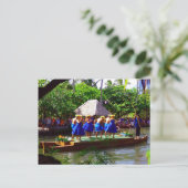 Hawaiian Dancers in Blue Briefkaart (Staand voorkant)