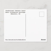 Hawaiian Dancers in Blue Briefkaart (Achterkant)