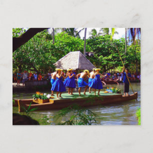 Hawaiian Dancers in Blue Briefkaart