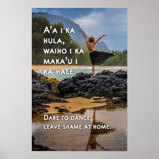 Hawaiian Dare to Dance Motivatie Poster (Voorkant)