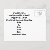 Hawaiian Destination Wedding Save the Date Aankondigingskaart (Achterkant)