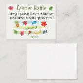 Hawaiian Diaper Raffle Tickets (Voorkant / Achterkant)